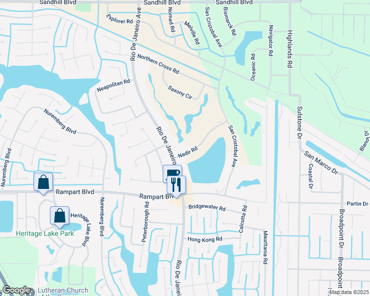map of restaurants, bars, coffee shops, grocery stores, and more near 26262 Nadir Road in Punta Gorda