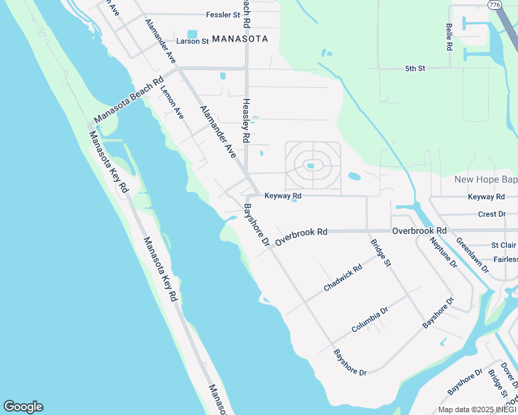 map of restaurants, bars, coffee shops, grocery stores, and more near 1931 Bayshore Drive in Englewood