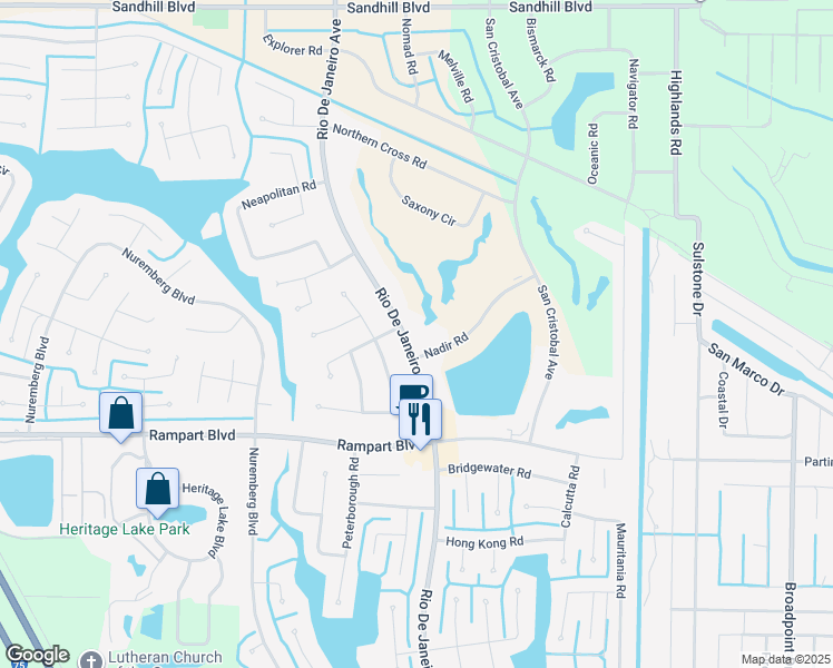 map of restaurants, bars, coffee shops, grocery stores, and more near 1400 Rio De Janeiro Avenue in Punta Gorda
