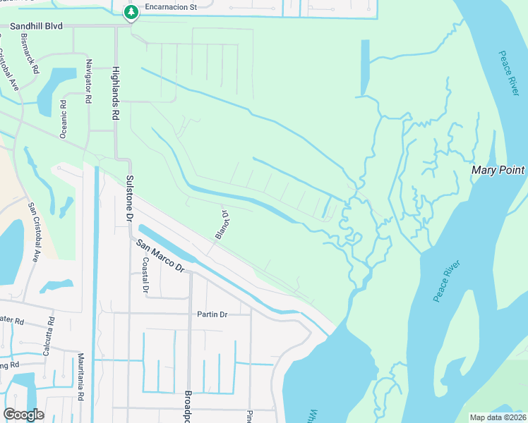 map of restaurants, bars, coffee shops, grocery stores, and more near 27374 San Carlos Drive in Punta Gorda