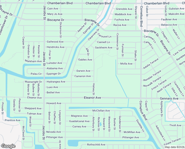 map of restaurants, bars, coffee shops, grocery stores, and more near 14258 Cameron Avenue in Port Charlotte
