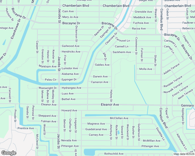 map of restaurants, bars, coffee shops, grocery stores, and more near 14168 Cameron Avenue in Port Charlotte