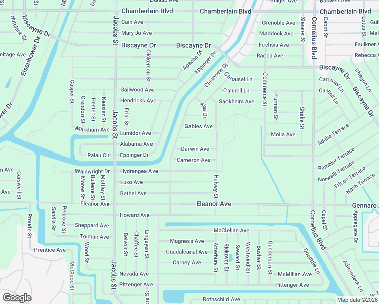 map of restaurants, bars, coffee shops, grocery stores, and more near 14168 Cameron Avenue in Port Charlotte