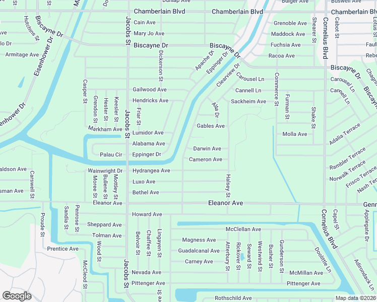 map of restaurants, bars, coffee shops, grocery stores, and more near 14168 Cameron Avenue in Port Charlotte