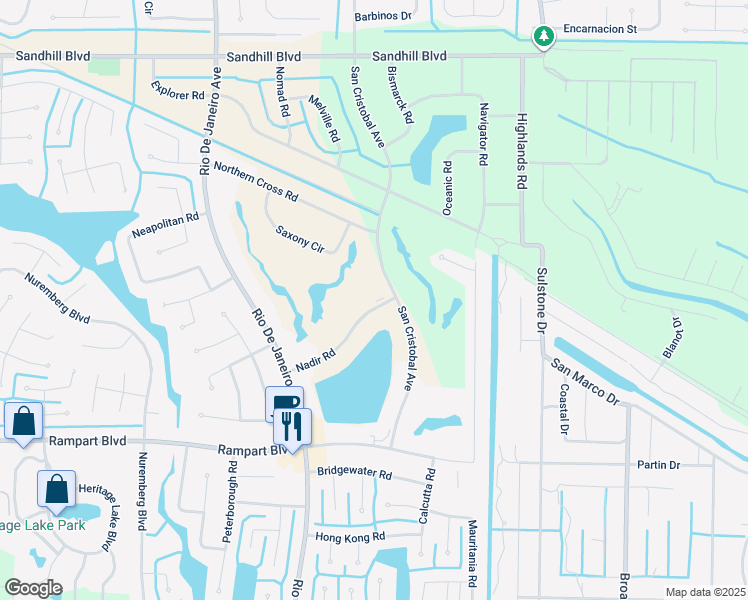 map of restaurants, bars, coffee shops, grocery stores, and more near 26386 Nadir Road in Punta Gorda