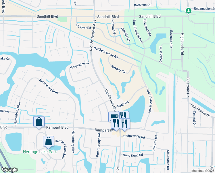 map of restaurants, bars, coffee shops, grocery stores, and more near 1360 Rio De Janeiro Avenue in Punta Gorda