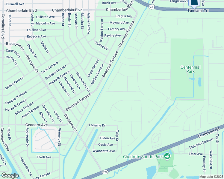 map of restaurants, bars, coffee shops, grocery stores, and more near Trembly Avenue in Port Charlotte