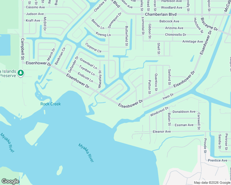 map of restaurants, bars, coffee shops, grocery stores, and more near 1320 Underhill Circle in Port Charlotte