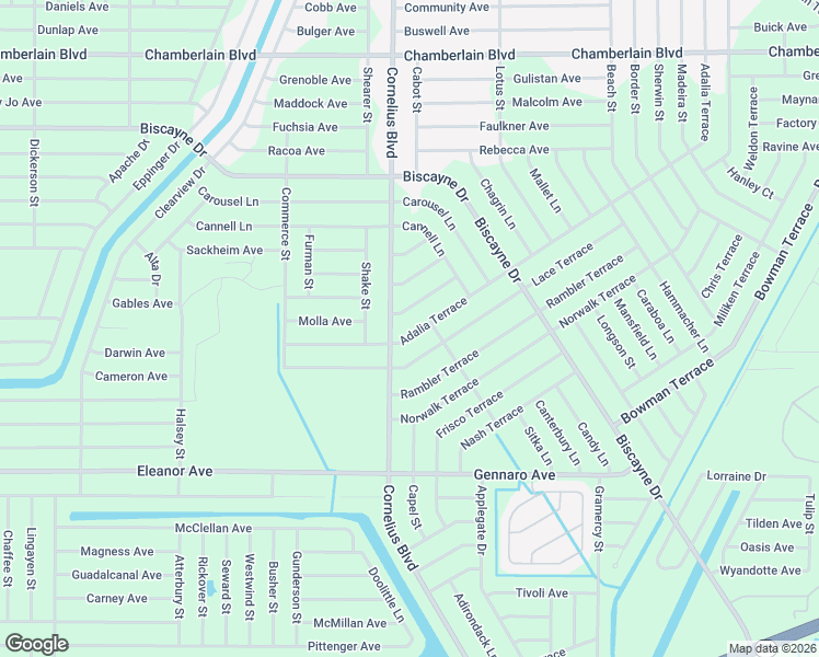 map of restaurants, bars, coffee shops, grocery stores, and more near 1489 Adalia Terrace in Port Charlotte