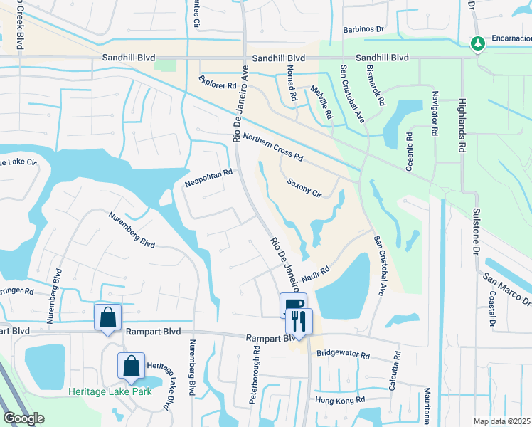 map of restaurants, bars, coffee shops, grocery stores, and more near 1300 Rio De Janeiro Avenue in Punta Gorda