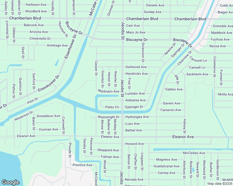 map of restaurants, bars, coffee shops, grocery stores, and more near 1335 Jacobs Street in Port Charlotte