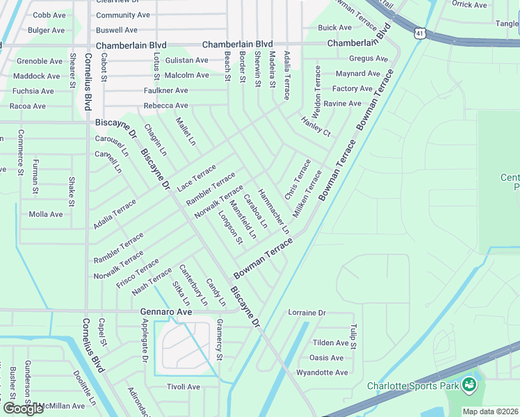map of restaurants, bars, coffee shops, grocery stores, and more near 1383 Hammacher Lane in Port Charlotte