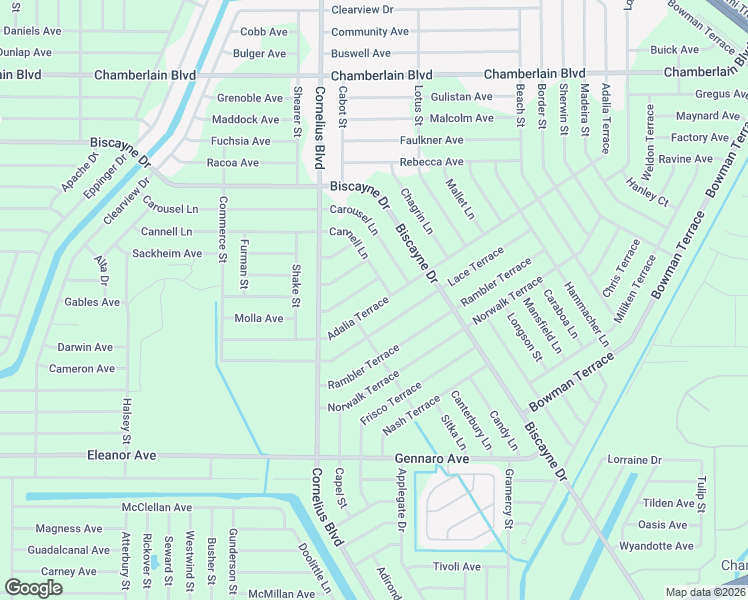 map of restaurants, bars, coffee shops, grocery stores, and more near 1448 Adalia Terrace in Port Charlotte