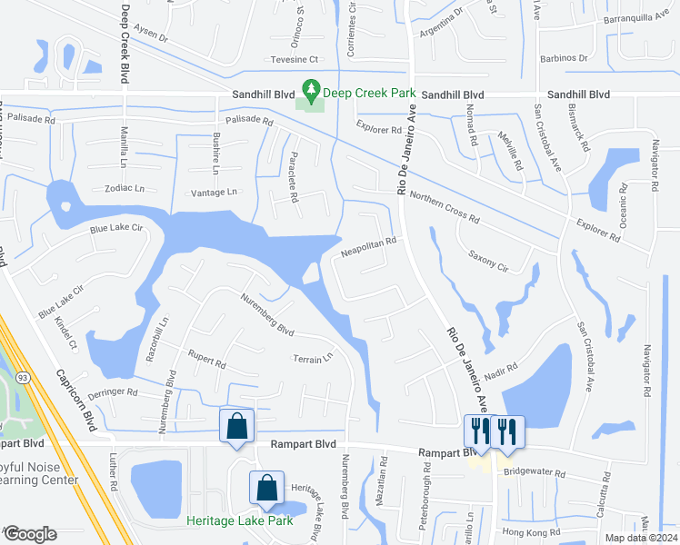 map of restaurants, bars, coffee shops, grocery stores, and more near 1312 Neapolitan Road in Punta Gorda