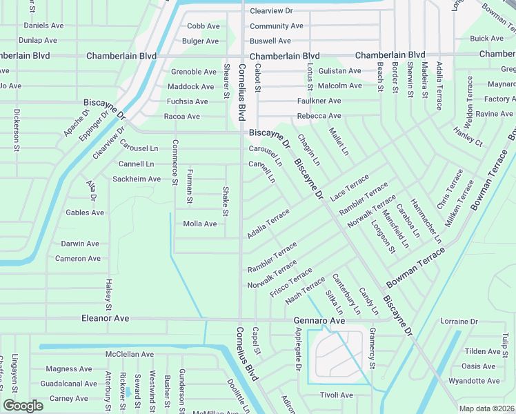 map of restaurants, bars, coffee shops, grocery stores, and more near 1299 Birch Terrace in Port Charlotte