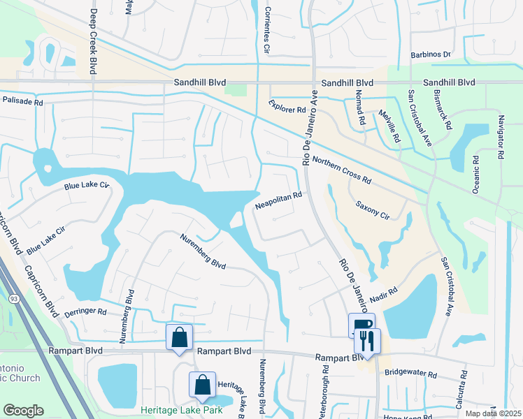 map of restaurants, bars, coffee shops, grocery stores, and more near 1266 Neapolitan Road in Punta Gorda