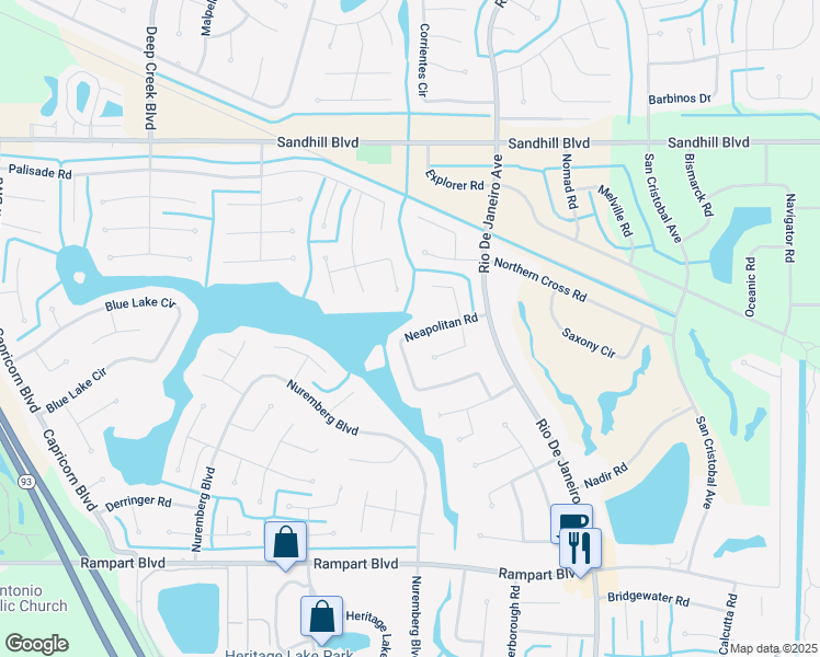 map of restaurants, bars, coffee shops, grocery stores, and more near 1266 Neapolitan Road in Punta Gorda