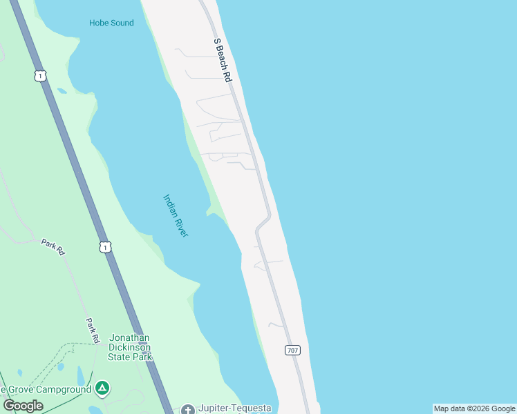 map of restaurants, bars, coffee shops, grocery stores, and more near 400 South Beach Road in Hobe Sound