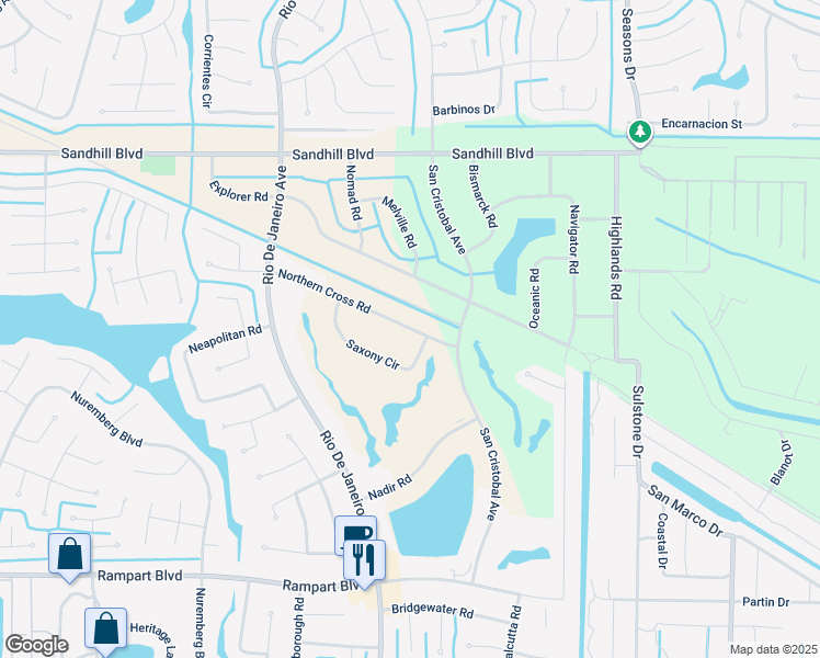 map of restaurants, bars, coffee shops, grocery stores, and more near 26315 Northern Cross Road in Punta Gorda