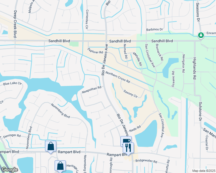 map of restaurants, bars, coffee shops, grocery stores, and more near 1164 Rio De Janeiro Avenue in Punta Gorda
