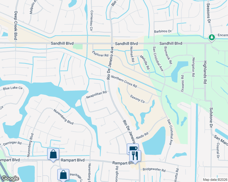 map of restaurants, bars, coffee shops, grocery stores, and more near 1216 Rio De Janeiro Avenue in Punta Gorda