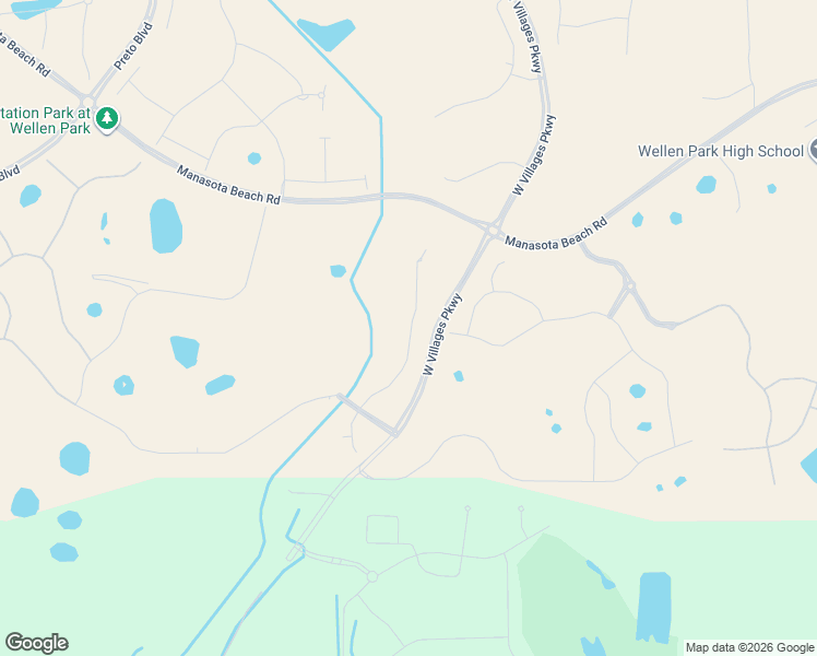 map of restaurants, bars, coffee shops, grocery stores, and more near West Villages Parkway in Venice