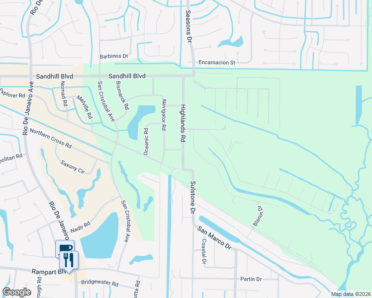 map of restaurants, bars, coffee shops, grocery stores, and more near 1197 Highlands Road in Punta Gorda