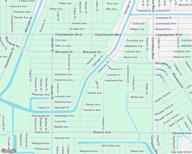 map of restaurants, bars, coffee shops, grocery stores, and more near 1272 Clearview Dr in Port Charlotte
