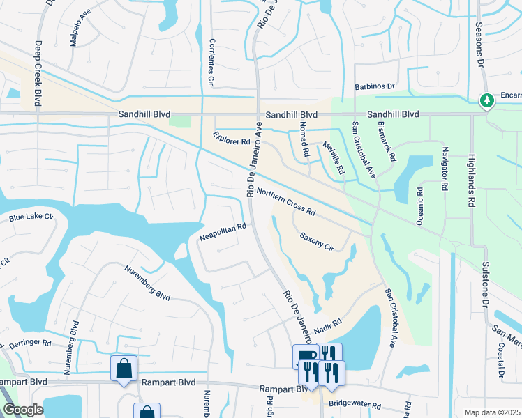 map of restaurants, bars, coffee shops, grocery stores, and more near 1164 Rio De Janeiro Avenue in Punta Gorda