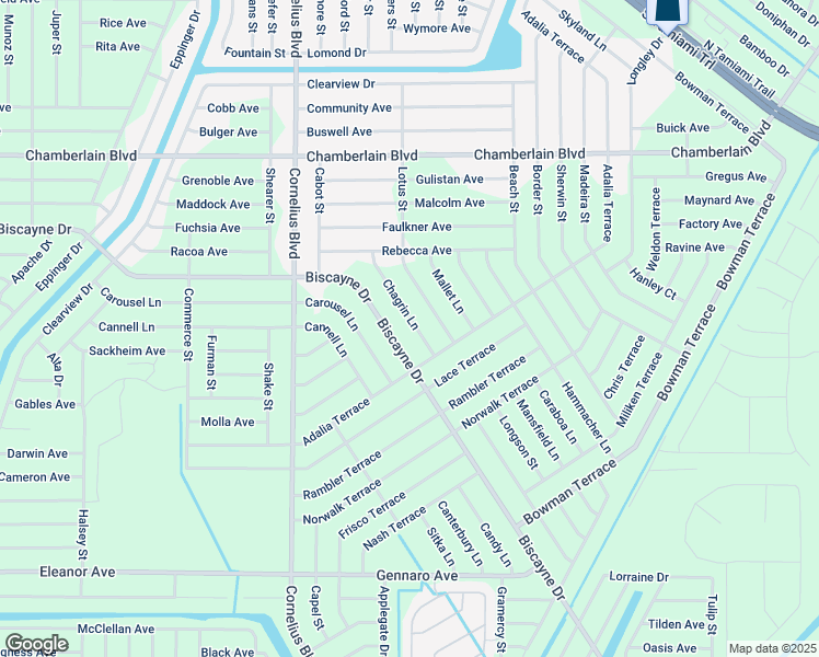 map of restaurants, bars, coffee shops, grocery stores, and more near 1541 Biscayne Drive in Port Charlotte