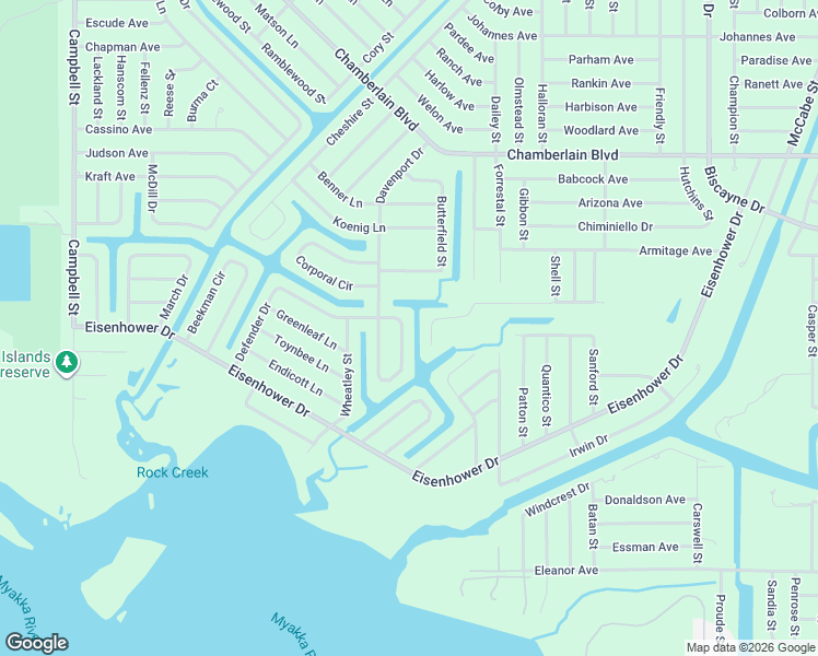 map of restaurants, bars, coffee shops, grocery stores, and more near 1424 Liggett Circle in Port Charlotte