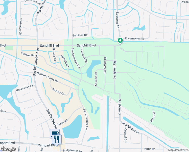 map of restaurants, bars, coffee shops, grocery stores, and more near 1224 Oceanic Road in Punta Gorda