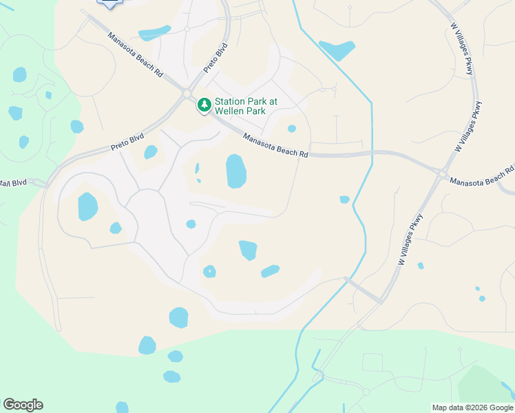map of restaurants, bars, coffee shops, grocery stores, and more near 18800 West Villages Parkway in Venice