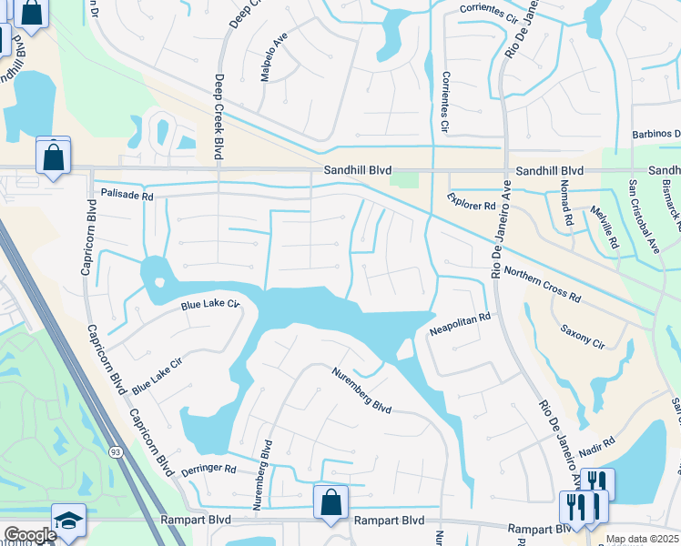 map of restaurants, bars, coffee shops, grocery stores, and more near 25400 Vantage Lane in Punta Gorda