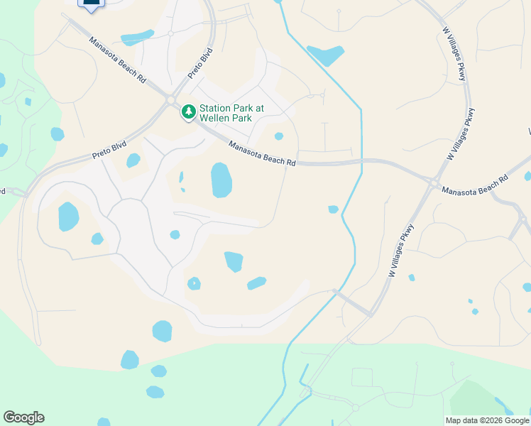 map of restaurants, bars, coffee shops, grocery stores, and more near 18800 West Villages Parkway in Venice
