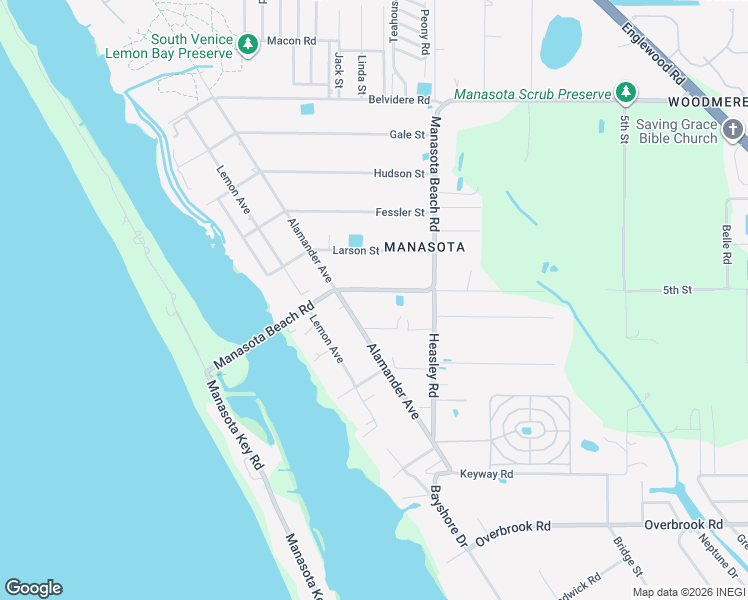 map of restaurants, bars, coffee shops, grocery stores, and more near 1789 Manasota Beach Road in Englewood