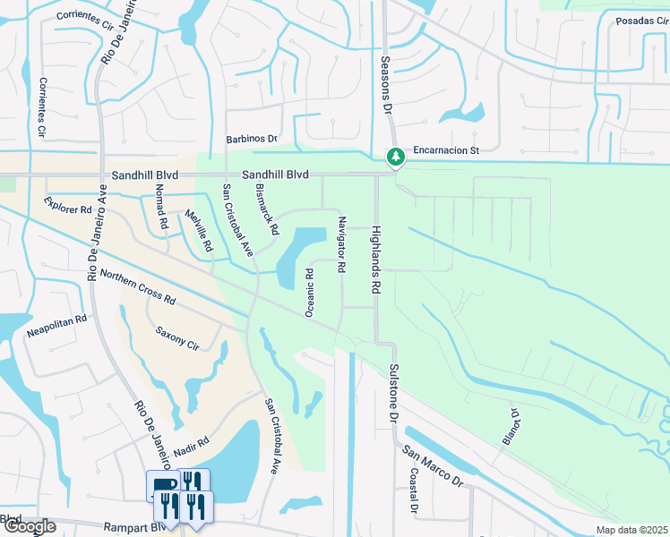 map of restaurants, bars, coffee shops, grocery stores, and more near 1196 Navigator Road in Punta Gorda