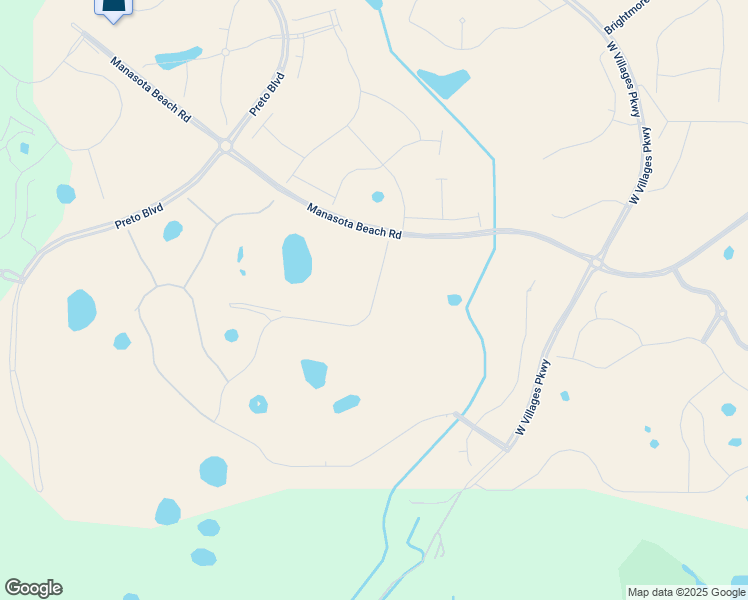 map of restaurants, bars, coffee shops, grocery stores, and more near W Villages Pkwy in Venice