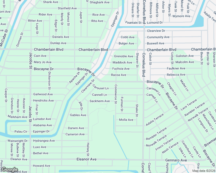 map of restaurants, bars, coffee shops, grocery stores, and more near 14386 Carousel Lane in Port Charlotte