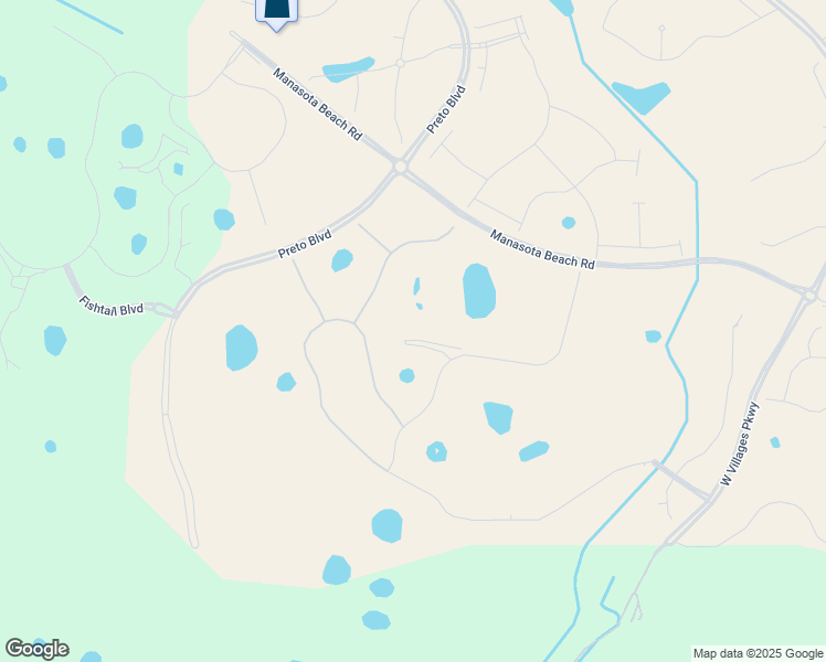 map of restaurants, bars, coffee shops, grocery stores, and more near West Villages Parkway in Venice