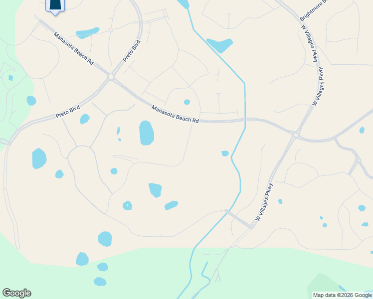 map of restaurants, bars, coffee shops, grocery stores, and more near W Villages Pkwy in Venice