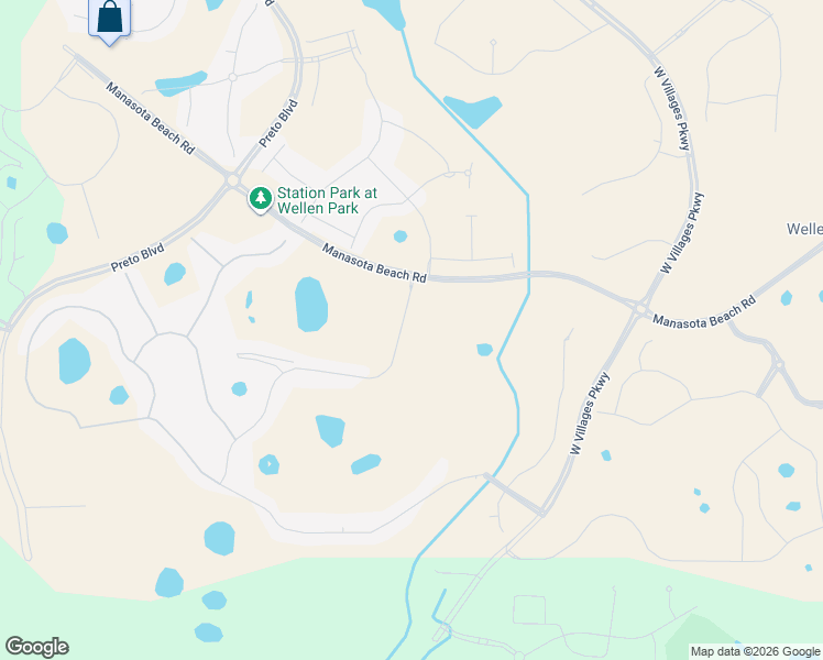 map of restaurants, bars, coffee shops, grocery stores, and more near W Villages Pkwy in Venice