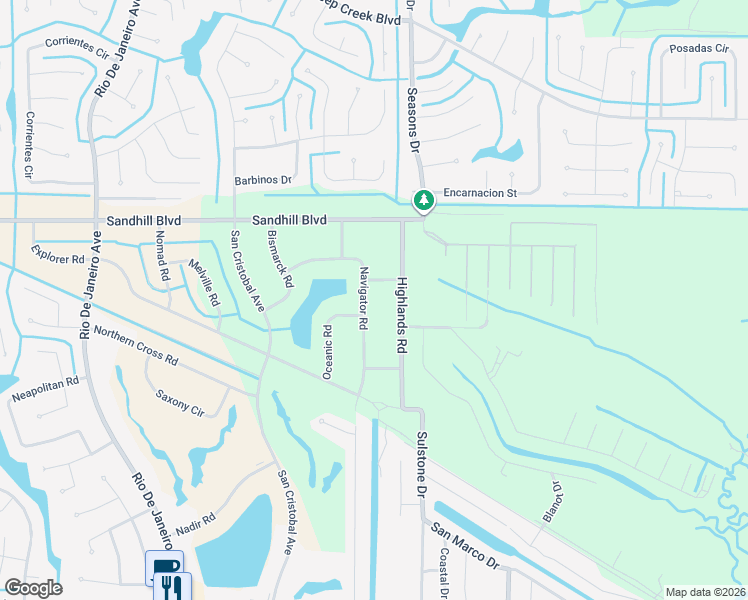 map of restaurants, bars, coffee shops, grocery stores, and more near 1174 Navigator Road in Punta Gorda