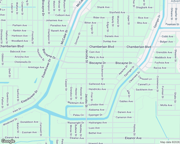 map of restaurants, bars, coffee shops, grocery stores, and more near 14028 Hughes Avenue in Port Charlotte