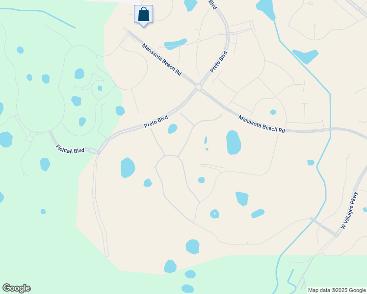 map of restaurants, bars, coffee shops, grocery stores, and more near 18800 West Villages Parkway in Venice