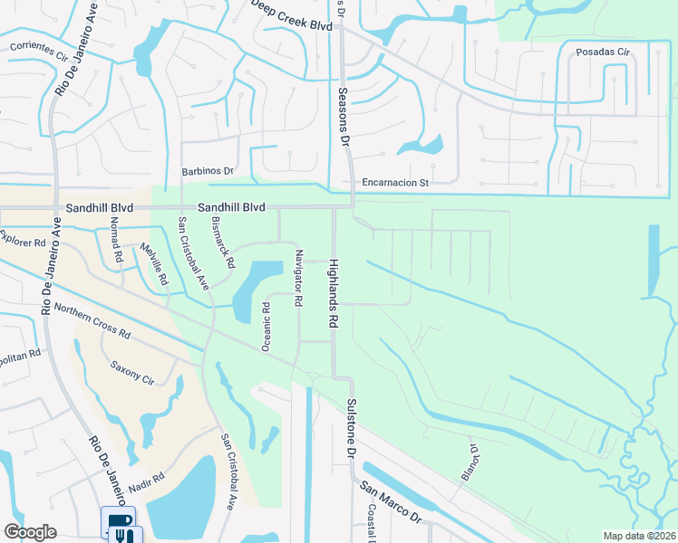 map of restaurants, bars, coffee shops, grocery stores, and more near 1078 Highlands Road in Punta Gorda
