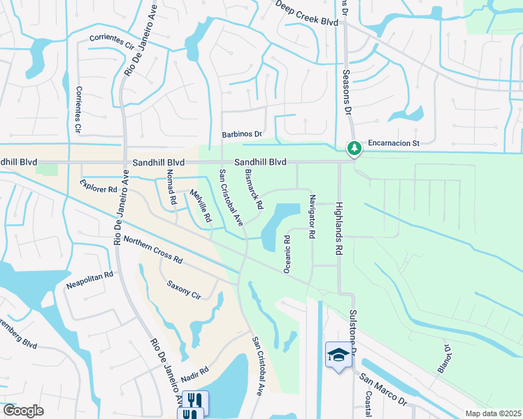 map of restaurants, bars, coffee shops, grocery stores, and more near 1029 Navigator Road in Punta Gorda