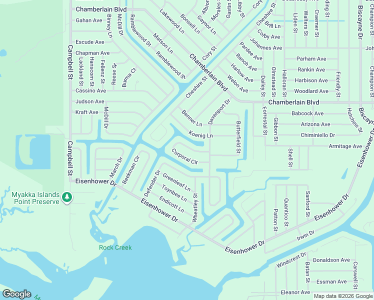 map of restaurants, bars, coffee shops, grocery stores, and more near 12351 Corporal Circle in Port Charlotte