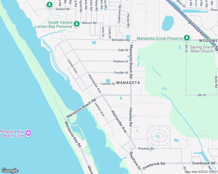 map of restaurants, bars, coffee shops, grocery stores, and more near 1725 Larson Street in Englewood