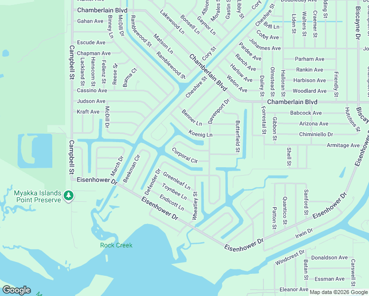 map of restaurants, bars, coffee shops, grocery stores, and more near 12351 Corporal Circle in Port Charlotte